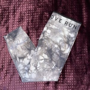 Tie Dye Capri Workout Bottoms